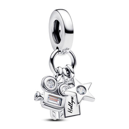 Hollywood Symbols Triple Dangle Charm