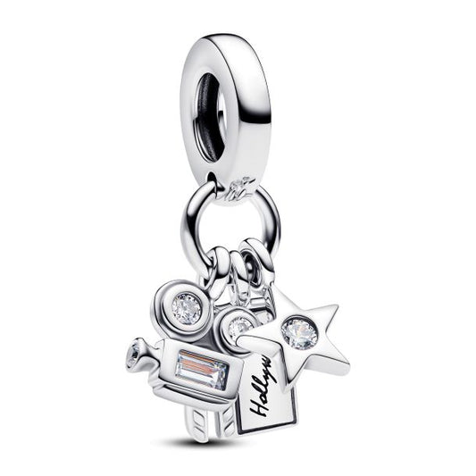 Hollywood Symbols Triple Dangle Charm