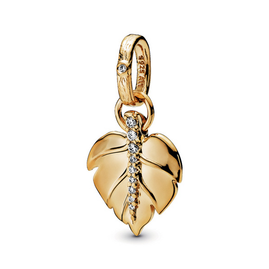 Leaf Dangle Charm - Gold