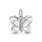 Sparkling Butterfly Pendant Charm