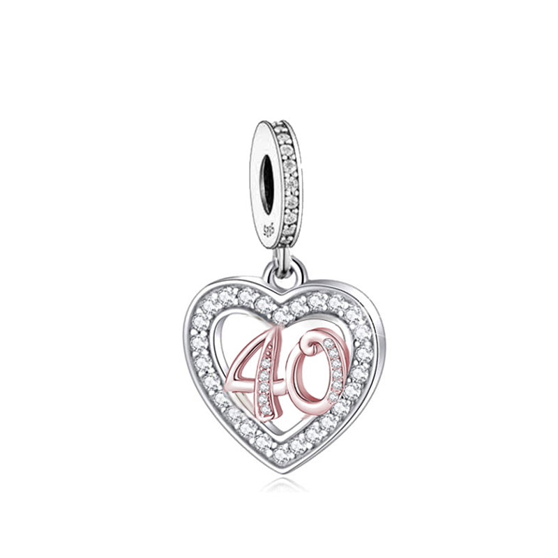Birthday Heart Dangle Charm