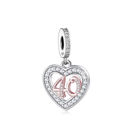 Birthday Heart Dangle Charm