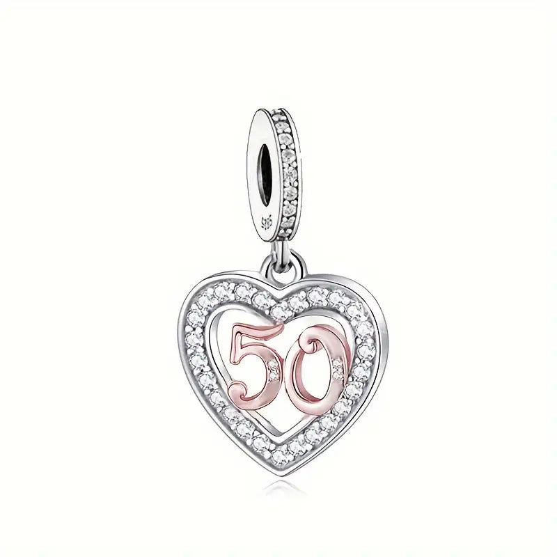 Birthday Heart Dangle Charm
