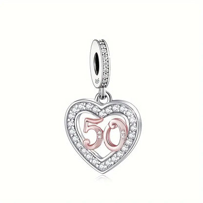 Birthday Heart Dangle Charm