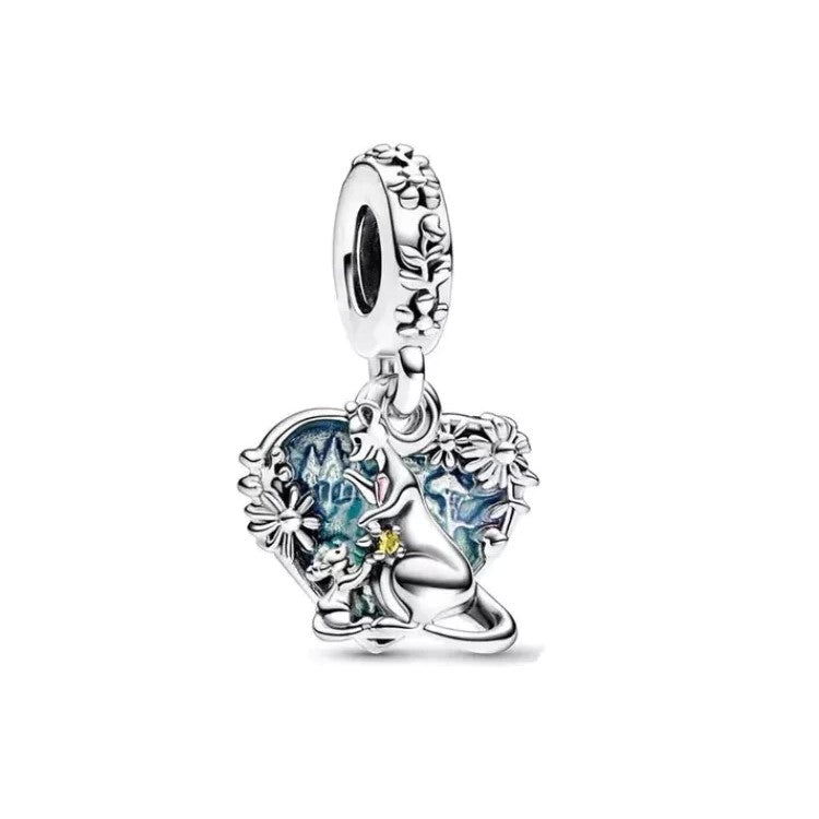 Kangaroo Mom & Son Double Dangle Charm