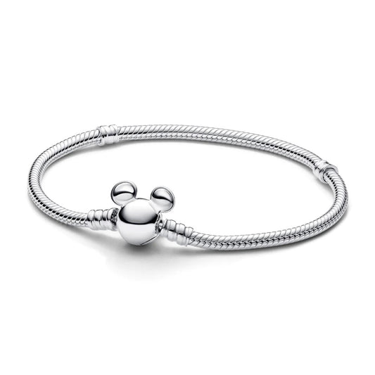 Mickey Clasp Snake Chain Bracelet
