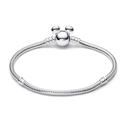 Mickey Clasp Snake Chain Bracelet