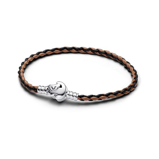 The Lion King Clasp Braided Leather Bracelet