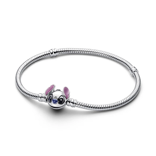 Stitch Clasp Snake Chain Bracelet