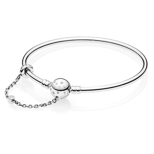 True Uniqueness Bangle Bracelet With Chain