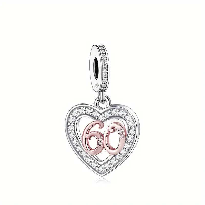 Birthday Heart Dangle Charm