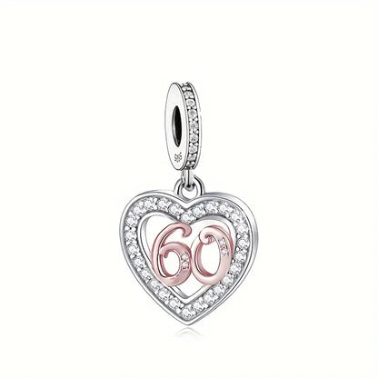 Birthday Heart Dangle Charm