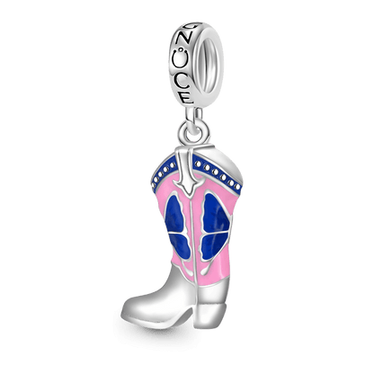 Western Cowboy Boots Dangle Charm
