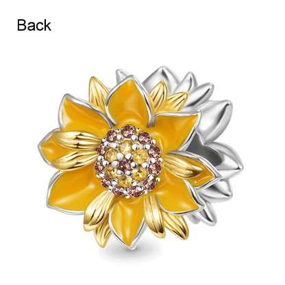Sparkling Sunflower Charm