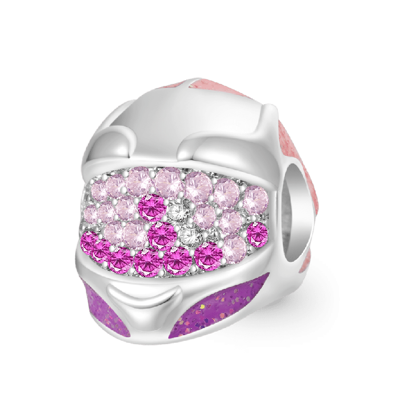 Racing Helmet Charm - Pink