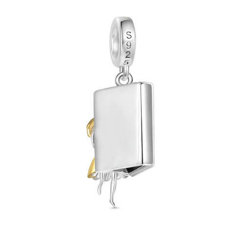 Alice in Wonderland Alice & Book Dangle Charm