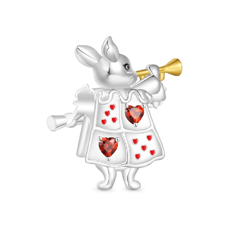 Alice in Wonderland White Rabbit Charm