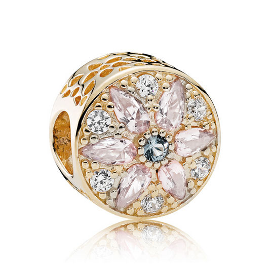 Opulent Floral Charm - Gold