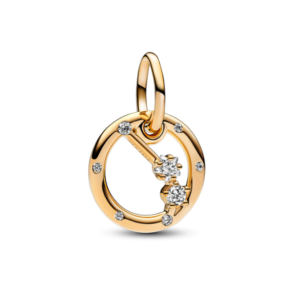 Zodiac Dangle Charm - Gold