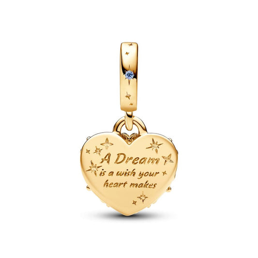Cinderella Carriage Double Dangle - Gold