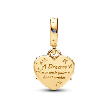 Cinderella Carriage Double Dangle - Gold