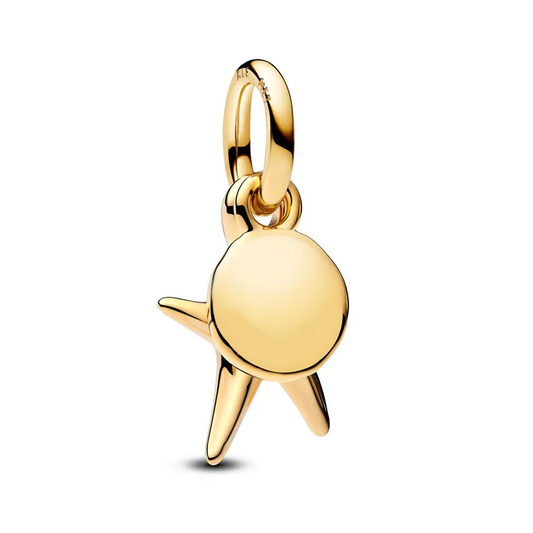 Starfish Double Dangle Charm - Gold