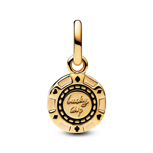 Lucky Chip Dangle Charm - Gold