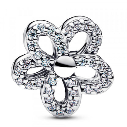 Sparkling Flower Openwork Charm