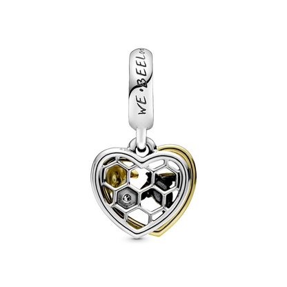 Hearts & Bees Double Dangle Charm