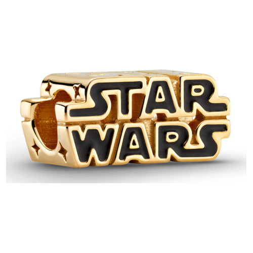 Star Wars Shining 3D Logo Charm - Gold