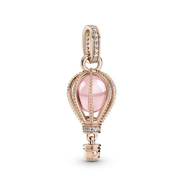 Hot Air Balloon Travel Charm - Rose