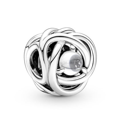 Eternity Circle Birthstone Charm