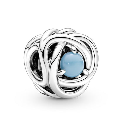 Eternity Circle Birthstone Charm