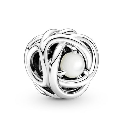 Eternity Circle Birthstone Charm