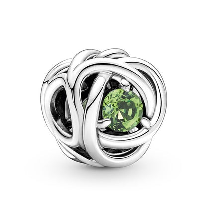 Eternity Circle Birthstone Charm