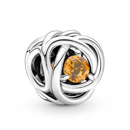 Eternity Circle Birthstone Charm