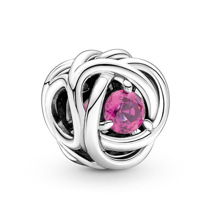 Eternity Circle Birthstone Charm