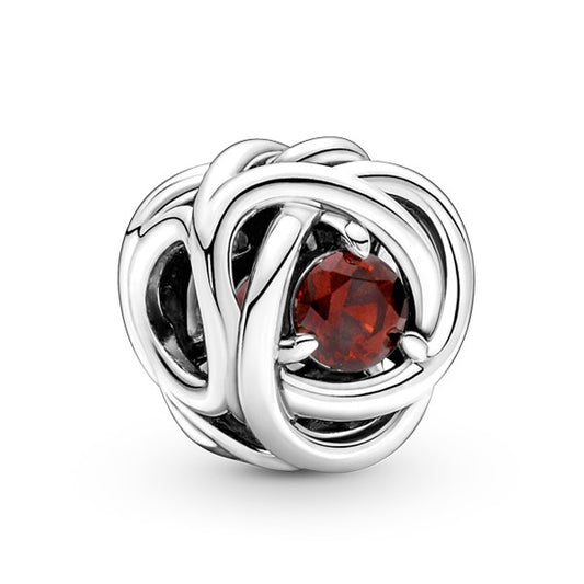 Eternity Circle Birthstone Charm