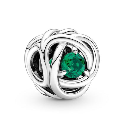 Eternity Circle Birthstone Charm