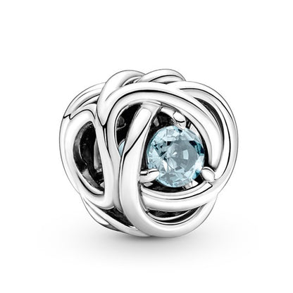 Eternity Circle Birthstone Charm