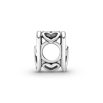 Entwined Infinite Hearts Charm