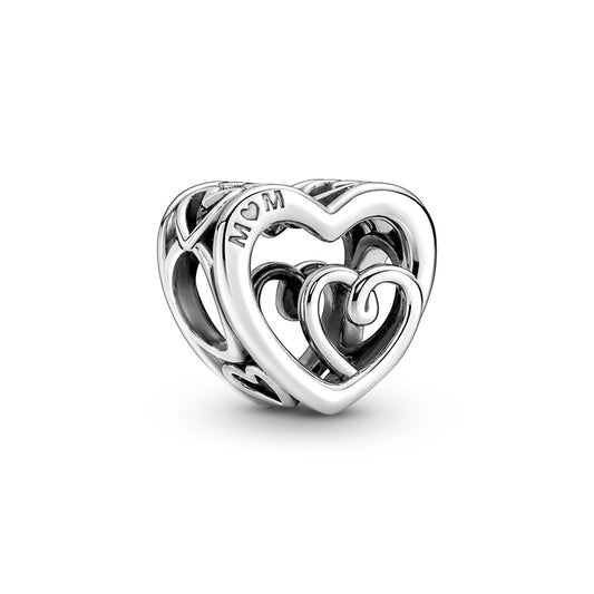 Entwined Infinite Hearts Charm