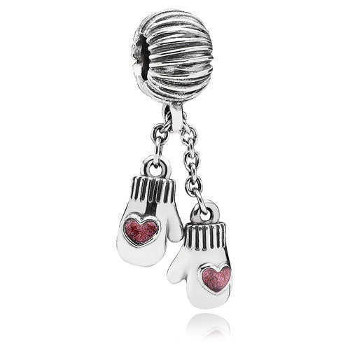 Winter Mittens Dangle Charm