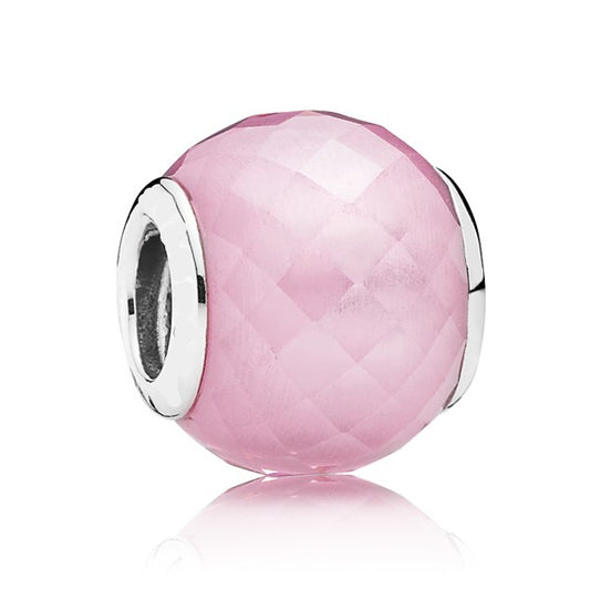Petite Facets Charm With Pink Zirconia