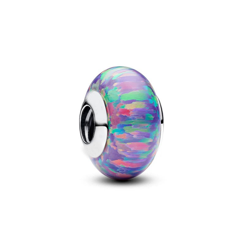 Opalescent Purple Glass Bead Murano