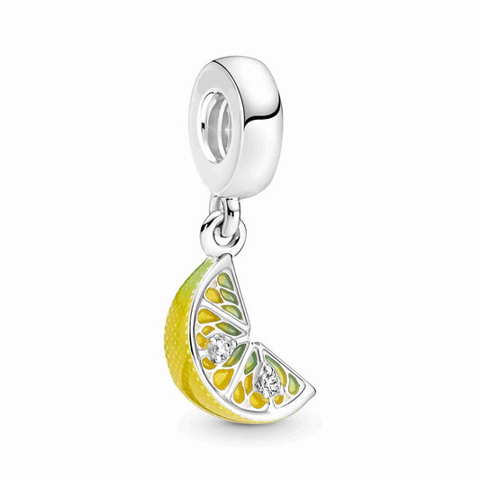 Lemon Slice Sparkling Fruit Dangle Charm