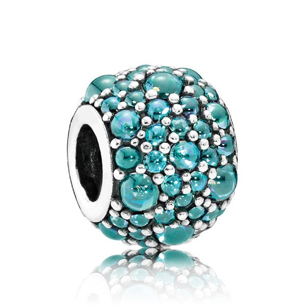 Shimmering Droplets Charm - Teal