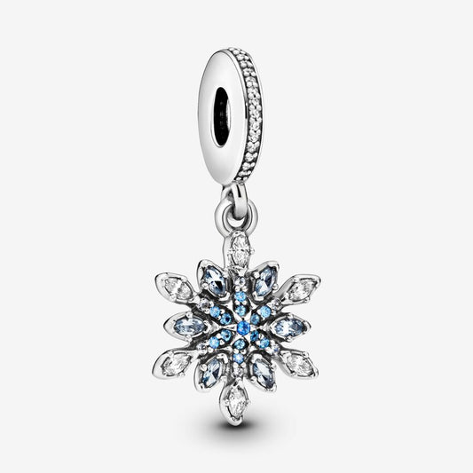 Crystalized Snowflake Dangle Charm