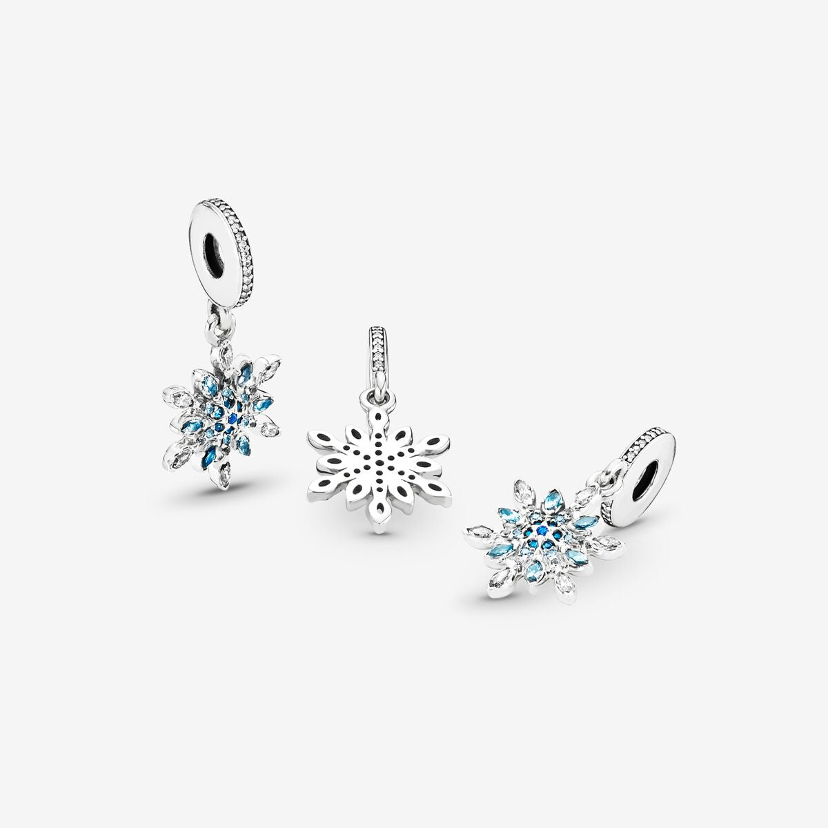 Crystalized Snowflake Dangle Charm