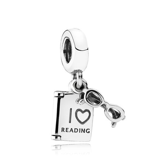 Love Reading Dangle Charm